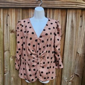 Taupe and black dress shirt